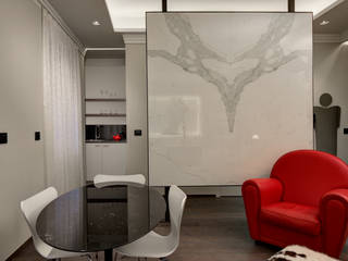 il rosso e il nero - luxury apartm, studio lenzi e associati studio lenzi e associati Modern Living Room