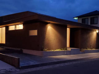 Nakaniwa Hitachi no ie, TKD-ARCHITECT TKD-ARCHITECT Casas de madera Madera maciza Multicolor