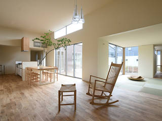 Hitachinaka no hiraya, TKD-ARCHITECT TKD-ARCHITECT Modern living room