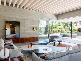 PROYECTO AS, ÁBATON ÁBATON Modern living room Concrete