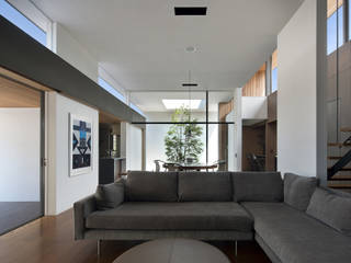 Framing house, ソルト建築設計事務所 ソルト建築設計事務所 Modern living room