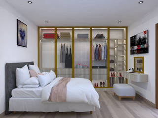 PROYECTO DISEÑO CLOSET, MARSHEL DUART MARSHEL DUART غرفة الملابس