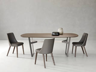 Livitalia Eva Esszimmerstuhl, Livarea Livarea Minimalist dining room Solid Wood Grey