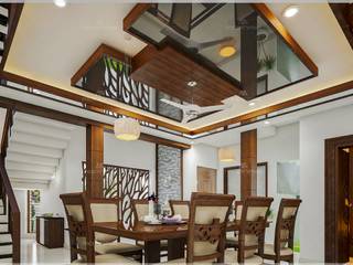 Best Interior designs, Monnaie Interiors Pvt Ltd Monnaie Interiors Pvt Ltd Phòng ăn phong cách hiện đại Gỗ Wood effect