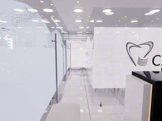 Laboratorio odontologico, Arquydesign Arquydesign 모던스타일 서재 / 사무실 마분지