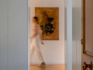 Interiorismo para Vivienda de Lujo en Valencia [Incluye Planos] , estudio calma estudio calma Minimalist corridor, hallway & stairs Wood