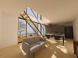 橿原の家, triowood architect office triowood architect office Salas de estilo moderno