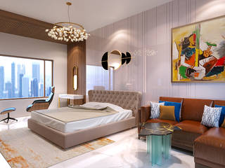 WEEKEND HOME , BUILDRAW ASSOCIATES BUILDRAW ASSOCIATES Kleines Schlafzimmer Holz Beige