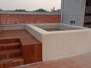 Jacuzzi, GM ARQUITECTOS MEXICO GM ARQUITECTOS MEXICO Minimalistischer Balkon, Veranda & Terrasse