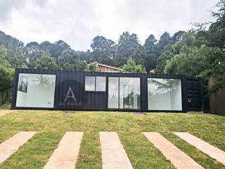 Cabaña Mazamitla., Arkontainers Arkontainers 現代房屋設計點子、靈感 & 圖片 鐵/鋼 Black