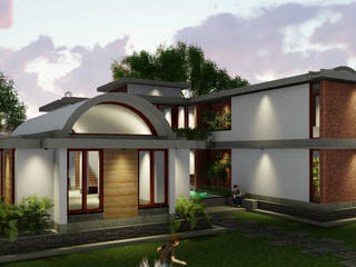 Conceptual House 3D Model Render, The Vrindavan Project The Vrindavan Project