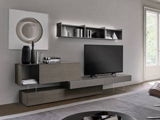 Kombinierbares Livitalia Holz Wandregal, Livarea Livarea Living room Solid Wood Brown