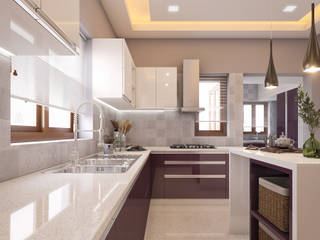 The perfect interior design for a kitchen..., Monnaie Interiors Pvt Ltd Monnaie Interiors Pvt Ltd Modern kitchen