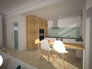Projeto - Design de Interiores - Estúdio CM, Areabranca Areabranca Dining roomChairs & benches