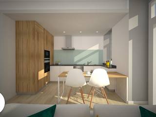 Projeto - Design de Interiores - Estúdio CM, Areabranca Areabranca CozinhaMesas e cadeiras