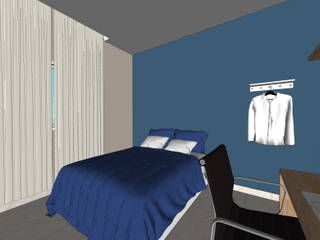 Suíte Eryc, Janela Arquitetura Janela Arquitetura Modern style bedroom