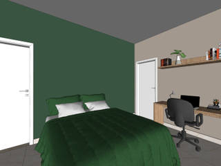 Suíte Neyzon, Janela Arquitetura Janela Arquitetura Modern style bedroom