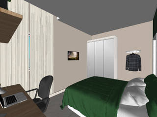 Suíte Neyzon, Janela Arquitetura Janela Arquitetura Modern Bedroom
