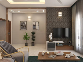 Best Interior designs, Monnaie Interiors Pvt Ltd Monnaie Interiors Pvt Ltd Phòng khách Gỗ Wood effect