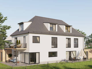 Einfamilienhaus in München, OBLIK3D OBLIK3D บ้านเดี่ยว