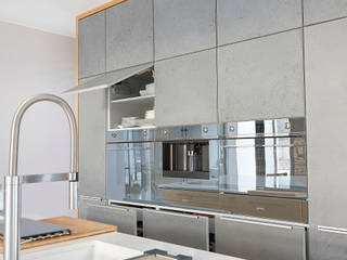 Fronty meblowe z ultra cienkiego betonu architektonicznego , Artis Visio Artis Visio Modern kitchen Concrete Grey