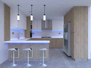 PROYECTO DISEÑO COCINA, MARSHEL DUART MARSHEL DUART 미니멀리스트 주방