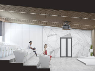 AVIMAX, Yurov Interiors Yurov Interiors ミニマルデザインの 多目的室