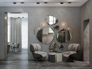 ПАВЛОВЫ ОЗЕРА, Yurov Interiors Yurov Interiors 走廊 & 玄關