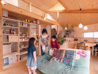 大岡山の家2, 大庭建築設計事務所 大庭建築設計事務所 Living room Wood Wood effect