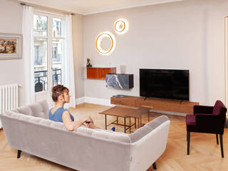 Mobiliers sculptés, Metek Architecture Metek Architecture Living room