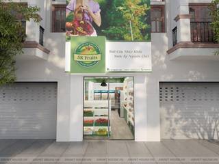 SK Fruits imported fruit and pure juice shop project, Anviethouse Anviethouse Commercial spaces Plywood