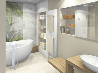 Modernes Badezimmer mit Beach-Flair, as.designconcepte as.designconcepte