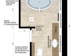 Modernes Badezimmer mit Beach-Flair, as.designconcepte as.designconcepte