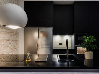 All on black!, Pino el don de vivir - cocinas y baños Pino el don de vivir - cocinas y baños Dapur Modern