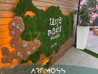 Terra Madre Fuar Stand Yosun Uygulaması, Dikey Bahçe & Yosun Duvar - Art Wall Moss Dikey Bahçe & Yosun Duvar - Art Wall Moss Mediterranean walls & floors