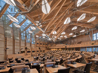 Scottish Parliament Debating Chamber, EFLA | Kevan Shaw Lighting Design EFLA | Kevan Shaw Lighting Design Spazi commerciali