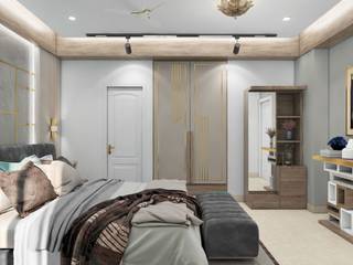 Bed Room Interior Designer , VINTECH INTERIORS PRIVATE LIMITED VINTECH INTERIORS PRIVATE LIMITED Спальня в стиле кантри Кирпичи