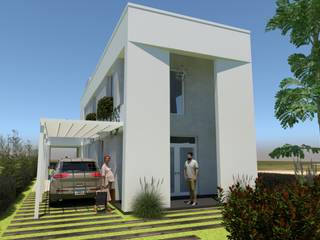 Proyecto vivienda unifamiliar, ARQUITECTURA FENG SHUI ARQUITECTURA FENG SHUI Front yard