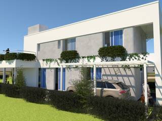 Proyecto vivienda unifamiliar, ARQUITECTURA FENG SHUI ARQUITECTURA FENG SHUI Front yard