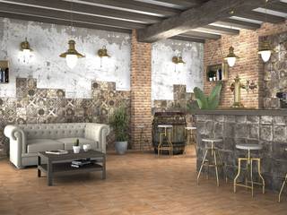 Vintage Wandfliesen mit leichtem Glanz "Ricordi" & "Venezzia", Fliesen24 Fliesen24 Modern Living Room Tiles