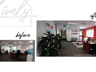 Lively Spaces Before and Afters, Lively Spaces Lively Spaces Corredores, halls e escadas modernos