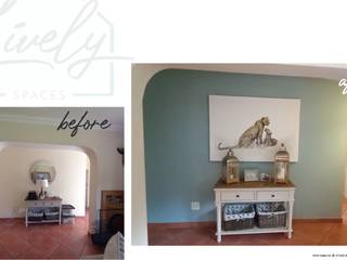 Lively Spaces Before and Afters, Lively Spaces Lively Spaces Rustic style corridor, hallway & stairs