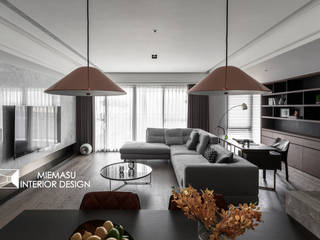 靜心Ⅲ / Meditation, 域見室所設計 MIEMASU INTERIOR DESIGN 域見室所設計 MIEMASU INTERIOR DESIGN Ruang Keluarga Modern