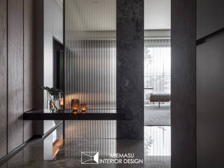 靜謐 / Tranquility , 域見室所設計 MIEMASU INTERIOR DESIGN 域見室所設計 MIEMASU INTERIOR DESIGN Modern Corridor, Hallway and Staircase