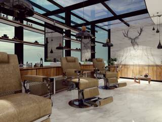 LOCAL BARBERIA , Studio Conceptual ARQUITECT Studio Conceptual ARQUITECT مساحات تجارية المرو أو الكوارتز