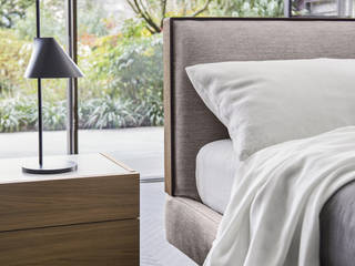 Exklusives Design Bett Decor von Livitalia, Livarea Livarea Phòng ngủ phong cách tối giản Dệt may
