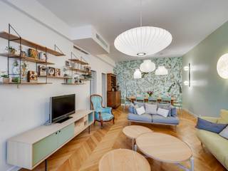 Un plateau de duplex ré-agencé et re-décoré, Parisdinterieur Parisdinterieur Eclectic style living room