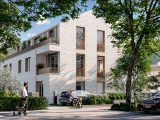 3D visualization of the Maimaison apartment building in Hamburg, Render Vision Render Vision