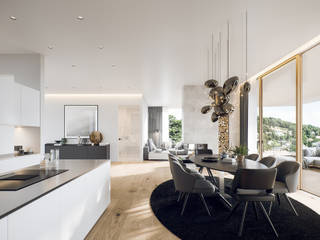 Interior visualizations of the Parkvillen Zaubertal, Render Vision Render Vision