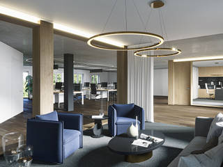 Interior visualization of office space in Munich, Render Vision Render Vision